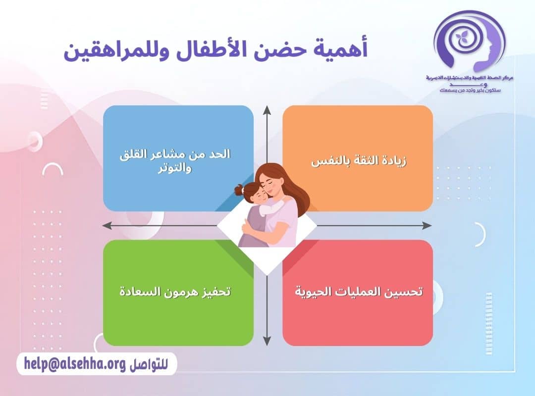 أهمية حضن الأطفال وللمراهقين